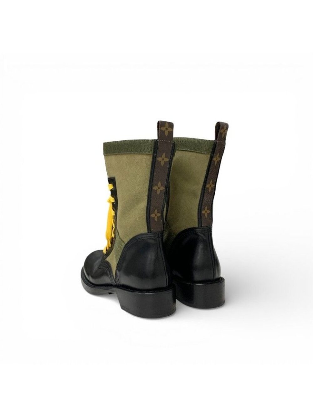 Louis Vuitton Metropolis Line Monogram Boots Short Shoes Leather Canvas Black - Picture 4 of 9